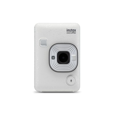 Fujifilm Instax Mini LiPlay Hybrid Instant Camera - Stone White 